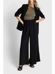 `ale γυναικεία παντελόνα μονόχρωμη loose fit - 82276008 μαύρο