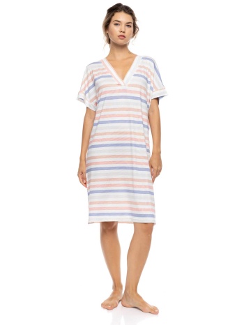 pink label γυναικείο νυχτικό `sunset stripe` - s1605 μπλε σε προσφορά