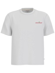 guess ανδρικό t-shirt με graphic print regular fit - m6gic0k8hm0 λευκό