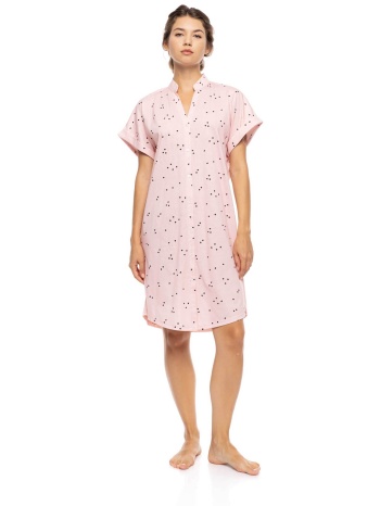 pink label γυναικείο νυχτικό `little heart pink` - s1578 ροζ σε προσφορά