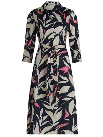 betty & co γυναικείο midi φόρεμα σεμιζιέ με floral print σε προσφορά