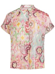 betty & co γυναικείο πουκάμισο με all-over print - 8991/3270 ροζ