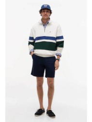 tommy hilfiger ανδρική βερμούδα chino regular fit - mw0mw42352 σκούρο μπλε