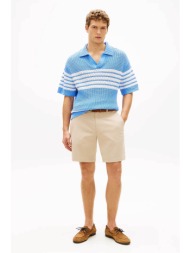 tommy hilfiger ανδρική βερμούδα chino regular fit - mw0mw42352 μπεζ