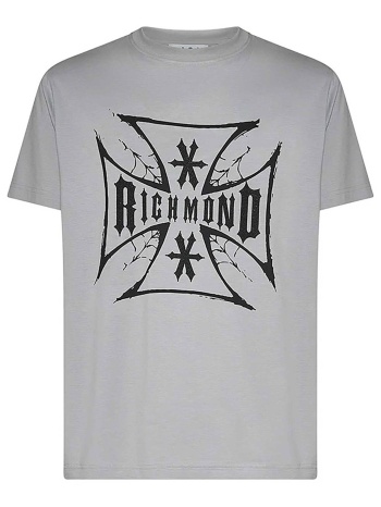 john richmond ανδρικό t-shirt με iconic graphic logo print σε προσφορά