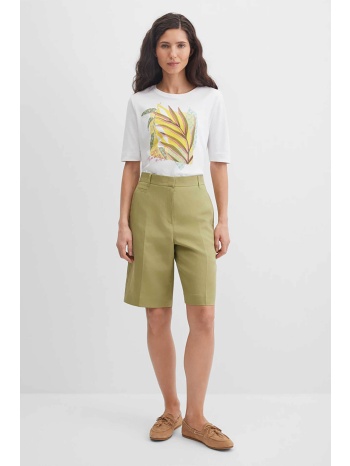 gerry weber γυναικεία βερμούδα με λινάρι relaxed straight σε προσφορά