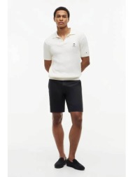tommy hilfiger ανδρική βερμούδα chino slim fit `denton` - mw0mw42355 μπλε σκούρο