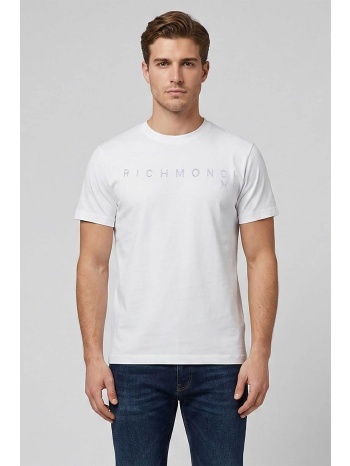 john richmond ανδρικό t-shirt με κεντημένο λογότυπο σε προσφορά