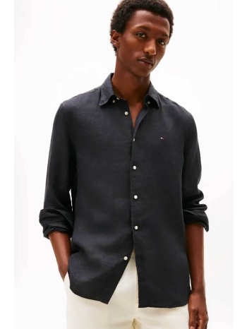 tommy hilfiger ανδρικό λινό πουκάμισο button down με σε προσφορά