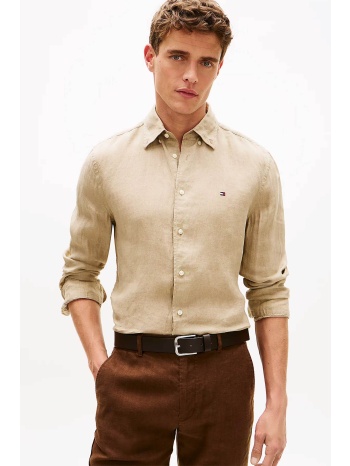 tommy hilfiger ανδρικό λινό πουκάμισο button down με σε προσφορά