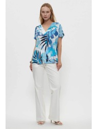 gerry weber γυναικείο τζιν παντελόνι πεντάτσεπο flared wide leg - n67095102042 λευκό