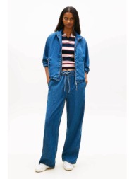 tommy jeans γυναικείο τζιν παντελόνι με ελαστική μέση - dw0dw23008 denim blue