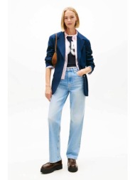 tommy jeans γυναικείο τζιν παντελόνι slim fit - dw0dw23018 denim blue ανοιχτό