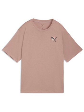 puma γυναικείο t-shirt με λογότυπο regular fit `puma cat σε προσφορά