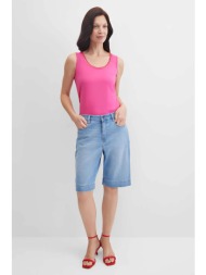 gerry weber γυναικεία denim βερμούδα πεντάτσεπη straight cut - n67200395040 denim blue