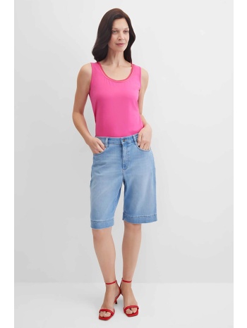 gerry weber γυναικεία denim βερμούδα πεντάτσεπη straight σε προσφορά