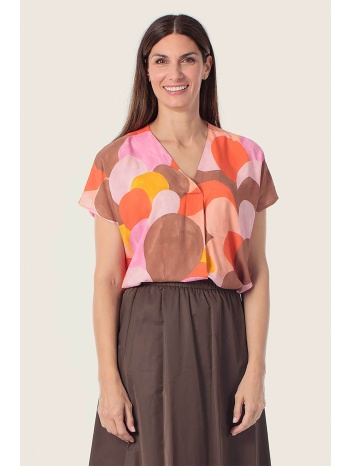 gerry weber γυναικεία μπλούζα με v και all-over print  σε προσφορά