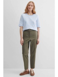 gerry weber γυναικείο παντελόνι cropped tapered fit - n67102155040 χακί
