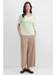 gerry weber γυναικείο παντελόνι capri loose wide fit - n67109144040 καμηλό