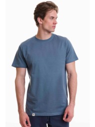 walk ανδρικό βαμβακερό τ-shirt μονόχρωμο - w5200-10 μπλε ραφ