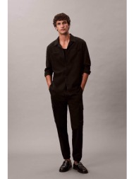 calvin klein jeans ανδρικό παντελόνι cargo μονόχρωμο skinny fit - lv04rd608g μαύρο