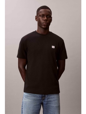 calvin klein jeans ανδρικό t-shirt με λογότυπο και waffle