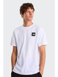 the north face ανδρικό t-shirt regular fit `evolution box half dome` - nf0a8g9cfn41 λευκό