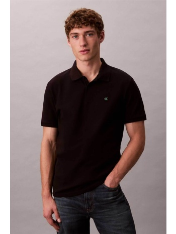 calvin klein jeans ανδρική μπλούζα πόλο πικέ κοντομάνικη με