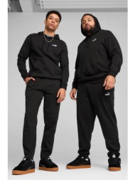 puma ανδρικό παντελόνι φόρμας με λογότυπο regular fit `essentials` - 682610 μαύρο