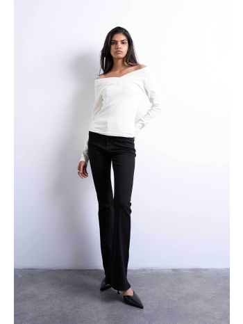 topshop γυναικείο τζιν παντελόνι flared fit `jamie` 