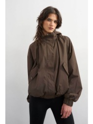 topshop γυναικείο jacket `hiva` - 31001586 καφέ