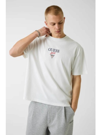 guess ανδρικό t-shirt με λογότυπο regular fit - m6ri45k8hm0