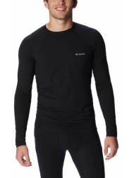 columbia ανδρική ισοθερμική μπλούζα `midweight stretch long sleeve top baselayer` - am6323011l μαύρο