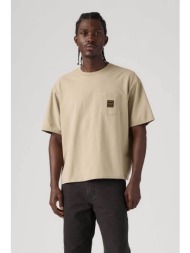 levi`s® ανδρικό t-shirt loose fit `workwear pocket` - 008ab0001 μπεζ