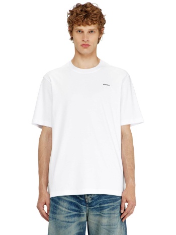 diesel ανδρικό t-shirt με λογότυπο regular fit 