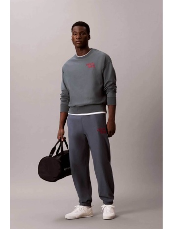 calvin klein jeans ανδρικό παντελόνι φόρμας με κεντημένο