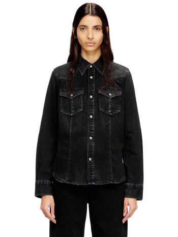 diesel γυναικείο denim πουκάμισο regular fit 