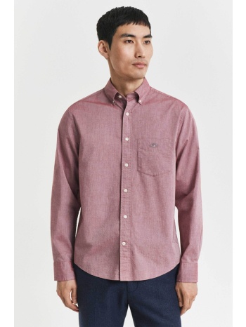 gant ανδρικό πουκάμισο poplin button down με τσέπη και