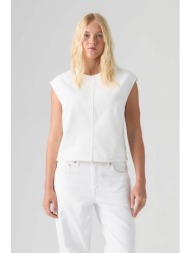 levi`s® γυναικεία denim αμάνικη μπλούζα relaxed fit - 008ag0002 λευκό