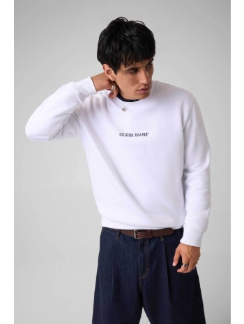 guess ανδρική μπλούζα φούτερ με λογότυπο slim fit 