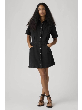 levi`s® γυναικείο mini φόρεμα denim σεμιζιέ standard fit