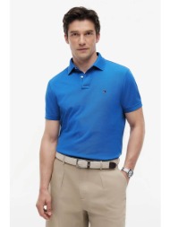 tommy hilfiger ανδρική μπλούζα πόλο πικέ με κεντημένο λογότυπο regular fit - mw0mw17770 μπλε