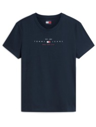 tommy jeans γυναικείο t-shirt με λογότυπο regular fit - dw0dw22789 μπλε σκούρο