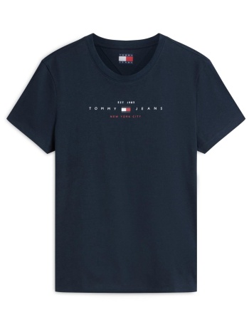 tommy jeans γυναικείο t-shirt με λογότυπο regular fit 