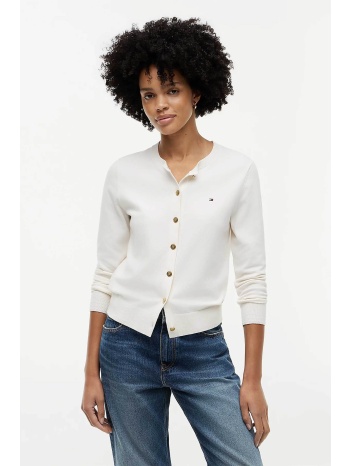 tommy hilfiger γυναικεία πλεκτή ζακέτα με κεντημένο
