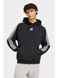 adidas ανδρική μπλούζα φούτερ με κουκούλα και λογότυπο regular fit `essentials 3-stripes` - ky6602 μ