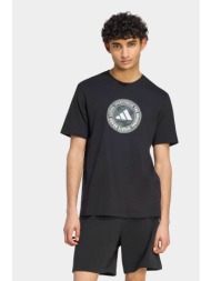 adidas ανδρικό t-shirt regular fit `camo circle graphic` - kc7165 μαύρο