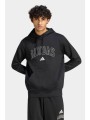 adidas ανδρική μπλούζα φούτερ με κουκούλα και λογότυπο regular fit `collegiate script graphic` - kc7