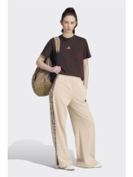 adidas γυναικείο παντελόνι φόρμας loose fit `animal seasonal essentials 3-stripes` - kh1543 μπεζ