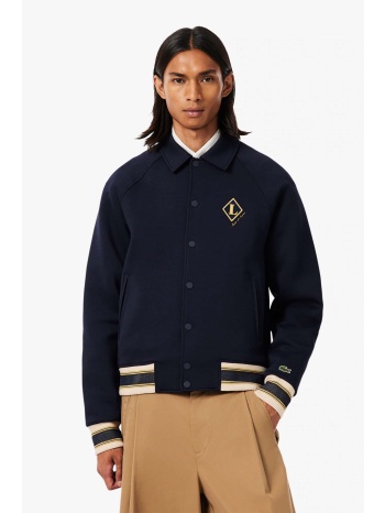 lacoste ανδρικό jacket με monogram badge classic fit 
